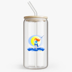 Банка с бамбуковой крышкой