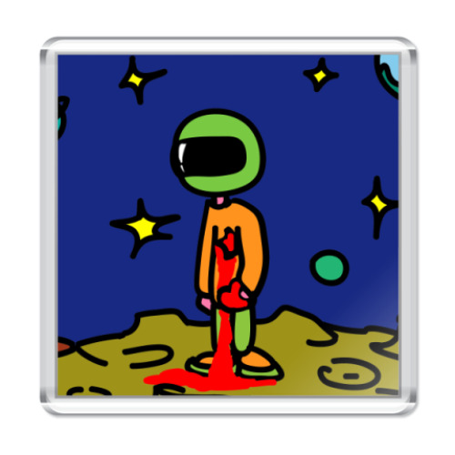 Магнит с принтом Любовь