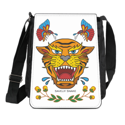 Сумка-планшет Королевский тигр / Royal tiger