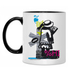 Кружка двухцветная