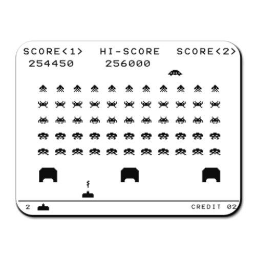 Коврик для мыши с принтом Invaders