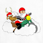 Сант Клаус на мотоцикле