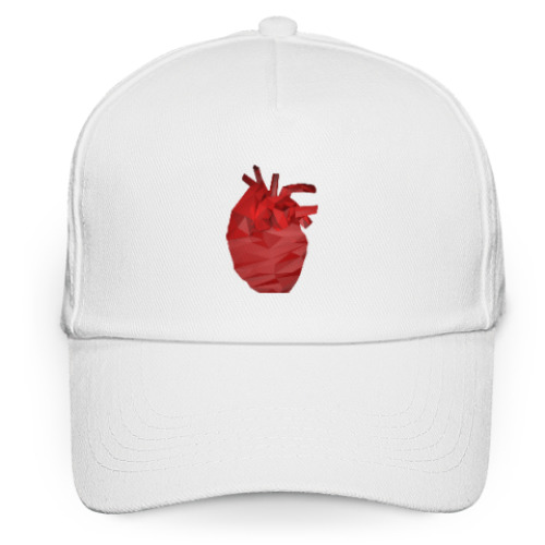 Кепка бейсболка Сердце 3D