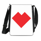 Сумка на плечо (планшет) Сердце танграм