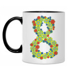 Кружка двухцветная