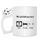 Кружка с футбольным мячиком