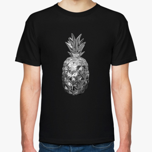 Футболка с принтом Silver Pineapple