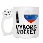 Кружка с футбольным мячиком