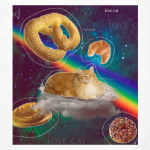 Рыжий кот в космосе