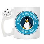 Кружка с футбольным мячиком
