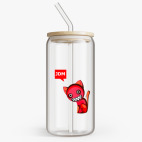 Банка с бамбуковой крышкой