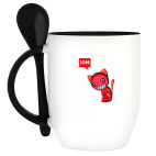 Кружка с ложкой