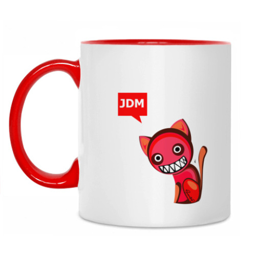 Кружка с принтом JDM Cat