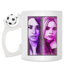 Кружка с футбольным мячиком