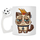 Кружка с футбольным мячиком