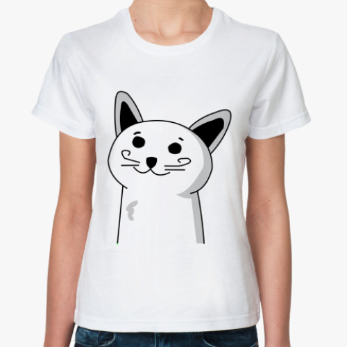 Классическая футболка кот, который знает про тебя