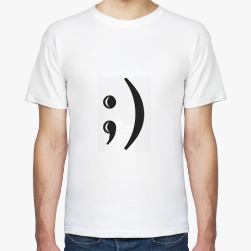 Футболка с принтом Смайлик