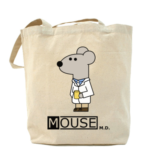 Сумка шоппер с принтом  Mouse M.D.