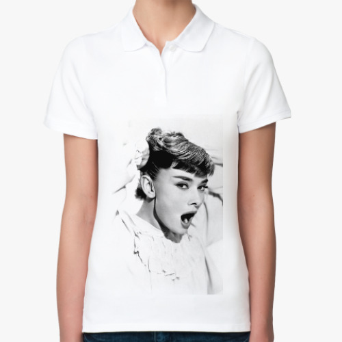 Женская рубашка поло (печать) Одри