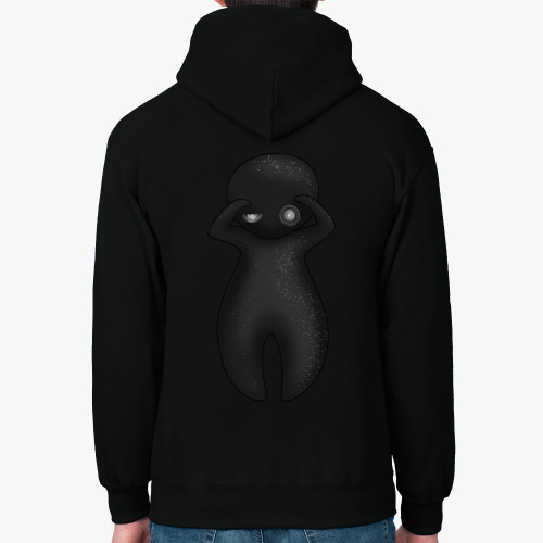 Толстовка худи с принтом Что?