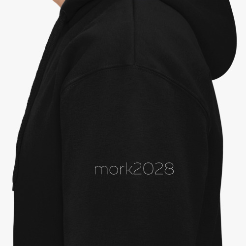 Толстовка худи с принтом Что?