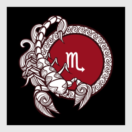 Постер Символ Скорпион Знак Зодиака