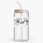 Банка с бамбуковой крышкой