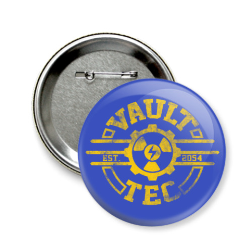 Значок 58мм Fallout. Vault-Tec