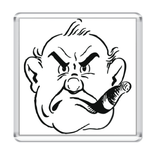 Магнит с принтом   БОЦМАН