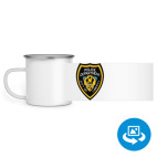 Кружка металлическая белая (круговая запечатка)