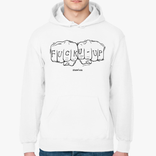 Толстовка худи с принтом fuck u-up. Mickey Milkovich. Shameless.