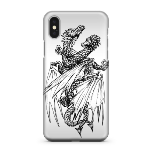 Чехол для iPhone X Драконы
