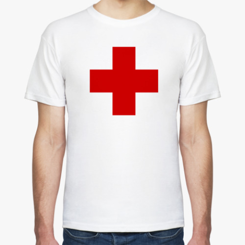Футболка с принтом Красный Крест