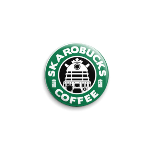 Значок 25мм Skaro Coffee DOCTOR WHO Dalek