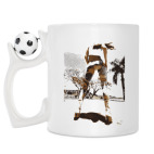 Кружка с футбольным мячиком