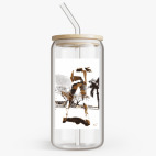 Банка с бамбуковой крышкой