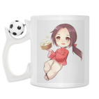 Кружка с футбольным мячиком