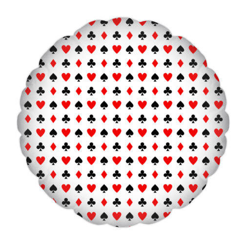 Подушка с принтом Современный дизайн Казино карт