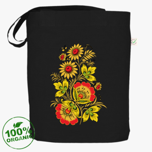 Сумка шоппер с принтом Русская роспись