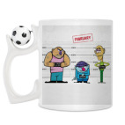 Кружка с футбольным мячиком