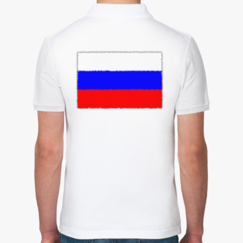 Рубашка поло с принтом Герб и флаг России