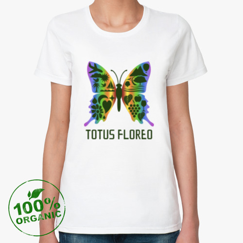 Женская футболка из органик-хлопка БАБОЧКА – BUTTERFLY