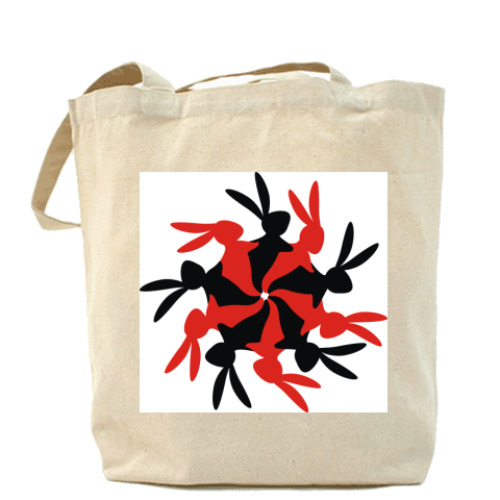 Сумка шоппер с принтом Чехарда