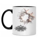 Кружка двухцветная