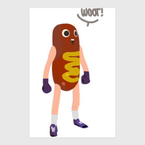 Постер Hot Dog Man