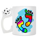 Кружка с футбольным мячиком