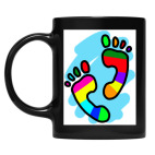 Кружка цветная UV-DTF