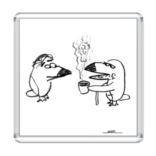 Магнит с принтом 'Туканохаус'