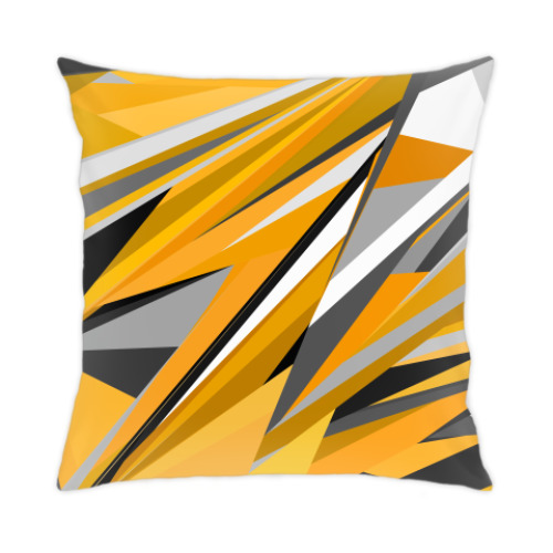 Подушка с принтом Геометрия цвета арт