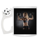 Кружка с футбольным мячиком